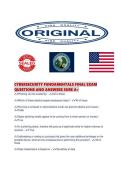 CYBERSECURITY FUNDAMENTALS FINAL EXAM QUESTIONS AND ANSWERS SURE