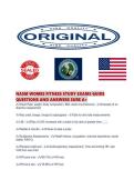 NASM WOMEnS FITNESS STUDY EXAMS GUIDE QUESTIONS AND ANSWERS SURE 