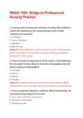 RNSG 1500&colon; Bridge to Professional Nursing Practice Questions & Correct Answers Verified Plus Rationales 2026 &vert; Instant Download Pdf