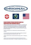 NASM WOMENS FITNESS REVIEW EXAMS ALL QUESTIONS AND ANSWERS SURE