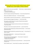 ASP Exam with all Correct & 100&percnt; Verified Answers &vert;Actual Complete Exam &vert;Latest Update &vert;Already Graded A&plus;