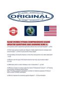 NASM WOMES FITNESS COMPREHENSIVE EXAMS UPDATED QUESTIONS AND ANSWERS SURE 