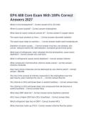 EPA 608 Core Exam Questions and Verified Answers 2027