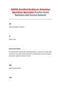 CHSOS Practice Exam &ndash; Questions and Correct Answers
