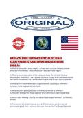 MEDI-CALPEER SUPPORT SPECIALIST FINAL&NewLine;EXAM UPDATED QUESTIONS AND ANSWERS&NewLine;SURE A&plus;