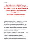 CMS MATERNAL PROCTORED EXAM 2026&comma; 2027 exams &NewLine;larest QUESTIONS WITH COMPLETE SOLUTIONS &NewLine;GUARANTEED PASS already graded A&plus; 