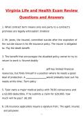 Virginia Life and Health Exam Review Newest 2026 Questions and Correct Answers &lpar;Latest 2026 &sol; 2027 Update&rpar; Graded A&plus; Verified by Experts