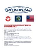 AIC 301 LATEST ALL EXAMS SCRIPT TIP QUESTIONS AND ANSWERS SURE