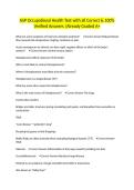 ASP Occupational Health Test with all Correct & 100&percnt; Verified Answers &vert;Already Graded A&plus;