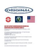 AIC 301 LATEST COMPREHENSIVE EXAMS ALL QUESTIONS AND ANSWERS SURE