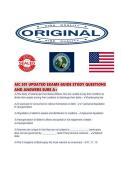 AIC 301 UPDATED EXAMS GUIDE STUDY QUESTIONS AND ANSWERS SURE 