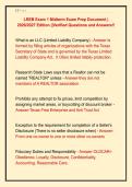LREB Exam 1 Midterm Exam Prep Document &vert; &NewLine;2026&sol;2027 Edition &vert;&vert;Verified Questions and Answers&excl;&excl;