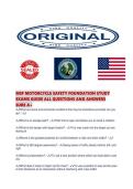 MSF MOTORCYCLE SAFETY FOUNDATION STUDY EXAMS GUIDE ALL QUESTIONS AND ANSWERS