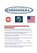 TFM 11 LATEST 2026 EXAMS QUESTIONS AND ANSWERS SURE A&period;pdf