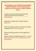 MIS 200 Midterm Exam QUESTIONS AND ANSWERS &NewLine;ALREADY GRADED A&plus;&period; 100&percnt; Verified Solutions &vert; &NewLine;Updated Per Latest Guidelines &vert; Graded A&plus;&vert;&vert;Newest &NewLine;Exam&excl;&excl;&excl;