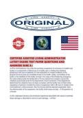 CERTIFIED ASSISTED LIVING ADMINISTRATOR LATEST EXAMS TEST PAPER QUESTIONS AND ANSWERS SURE A&period;pdf&NewLine;&NewLine;