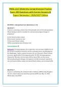 RNSG 1517 Maternity Comp Exam &lpar;PDF&rpar; &vert; 100 Practice Qs & Answers