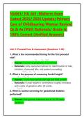 NU661&sol; NU 661&colon; Midterm Exam &lpar;Latest 2025&sol; 2026 Update&rpar; Primary Care of Childbearing Woman Review&vert; Qs & As &vert;With Rationals&sol; Grade A&vert; 100&percnt; Correct &lpar;Verified Answers&rpar;