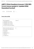 ARRT CI EXAM Questions & Answers &vert; With 100&percnt; Correct Answers graded A&plus; &lpar;updated 2026&rpar; Guaranteed Success&excl;&excl;&NewLine;&NewLine;