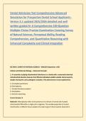 Dental Admission Test Comprehensive Advanced &NewLine;Simulation for Prospective Dental School Applicants - &NewLine;Version 3&period;1 updated 2025&sol;2026 detailed and well &NewLine;written graded A&plus; A Comprehensive 150-Question &NewLine;Multiple-Choice Practice Examination Covering Survey 