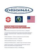 ESTHETICS THEORY STATE BOARD EXAM UPDATED ALL QUESTIONS AND ANSWERS SURE 