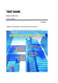 Test bank for business ethics now 6 edition  andrew ghillyer&vert;ISBN&colon;9781260575736 All answers included