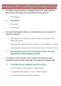 COM 114 Exam 1 Chapters 1&ndash;6 Review 2026 &vert; Most Tested&NewLine;Questions & Verified Answers &vert; Latest Update &vert; Graded A&plus;