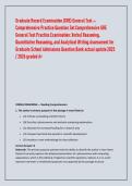 Graduate Record Examination &lpar;GRE&rpar; General Test &mdash; &NewLine;Comprehensive Practice Question Set Comprehensive GRE &NewLine;General Test Practice Examination&colon; Verbal Reasoning&comma; &NewLine;Quantitative Reasoning&comma; and Analytical Writing Assessment for &NewLine;Graduate School Admissions Qu