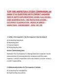 TCFP FIRE INSPECTOR II STUDY COMPANION 200 EXAM-STYLE QUESTIONS WITH CORRECT ANSWERS AND IN-DEPTH EXPLANATIONS COVERS&colon; PLAN REVIEW &bull; CODE INTERPRETATION &bull; FIRE PROTECTION SYSTEMS &bull; OCCUPANCY CLASSIFICATION &bull; MEANS OF EGRESS &bull; INSPECTIONS &bull; ENFORCEMENT &bull; N