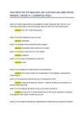 APEA PREDICTOR TEST BANK 2026&colon; 500&plus; QUESTIONS AND 100&percnt; VERIFIED ANSWERS &vert; GRADED A&plus; &vert; GUARANTEED PASS&excl;&excl;&excl;