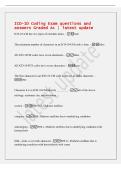 ICD-10 Coding Exam questions and&NewLine;answers Graded A&plus; &vert; latest update&NewLine;ICD-10-CM has two types of excludes notes&period; - true&NewLine;The minimum number of characters in an ICD-10-CM code is four&period; - false&NewLine;All ICD-10CM codes have seven characters&period; - false&NewLine;All ICD-10-P
