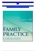 Family Practice Guidelines&comma; 6th Edition by Jill C&period; Cash &colon; Complete Nursing Test Bank &vert; Verified Questions&comma; Answers & Rationales &semi; Comprehensive Exam Preparation Resource