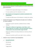 NUR 378 Exam 3 Questions & Answers 2026 &vert; &NewLine;Pharmacology Medications High-Yield Review &vert; Graded A&plus;