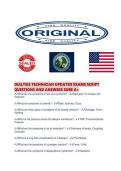 DIALYSIS TECHNICIAN UPDATED EXAMS SCRIPT QUESTIONS AND ANSWERS SURE A&period;pdf