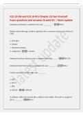 ICD 10 CM and ICD 10 PCS Chapter 23 Test Yourself&NewLine;Exam questions and answers Graded A&plus; &vert; latest update&NewLine;Idiopathic