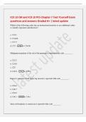 ICD 10 CM and ICD 10 PCS Chapter 7 Test Yourself Exam&NewLine;questions and answers Graded A&plus; &vert; latest update&NewLine;Which of the following codes has an instructional notation to use additional codes&NewLine;to identify exposures and histories&quest;&NewLine;a&period; C30&period;1&NewLine;b&period; C34&period;00&NewLine;c&period; C31&period;9