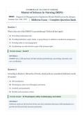NR605 &sol; NR 605 Midterm Exam &lpar;Latest Update 2026&sol; 2027&rpar;&colon; Diagnosis & Management in Psychiatric-Mental Health across the Lifespan I Practicum  &vert; Questions and Verified Answers &vert; 100&percnt; Correct - Chamberlain