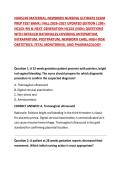 NURS240 MATERNAL-NEWBORN NURSING ULTIMATE EXAM PREP TEST BANK &vert; FALL 2026&ndash;2027 UPDATED EDITION &vert; 200&plus; NCLEX-RN & NEXT GENERATION NCLEX &lpar;NGN&rpar; QUESTIONS WITH DETAILED RATIONALES COVERING ANTEPARTUM&comma; INTRAPARTUM&comma; POSTPARTUM&comma; NEWBORN CARE&comma; HIGH-RISK OBSTETRIC