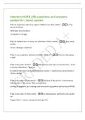 Infection NURS 405 questions and answers&NewLine;graded A&plus; &vert; latest update&NewLine;Why do respiratory infections impact children more than adults&quest; - 1&rpar; The&NewLine;airway is shorter&NewLine;2&rpar;Obligate nose breathers&NewLine;3&rpar; Epiglottis is floppy&NewLine;Why do children h