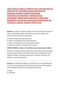  RELIAS MEDICAL-SURGICAL TELEMETRY STUDY GUIDE AND PRACTICE EXAM 2026-2027&colon; 200 EVIDENCE-BASED QUESTIONS WITH RATIONALES COVERING TELEMETRY MONITORING&comma; CARDIOVASCULAR ASSESSMENT&comma; PHARMACOLOGICAL MANAGEMENT&comma; HEMODYNAMIC PARAMETERS&comma; DYSRHYTHMIA RECOGNITION&comma;