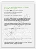 ILTS ECE 206 &lpar;retake&rpar; Exam questions and answers&NewLine;Graded A&plus; &vert; latest update&NewLine;Lev Vygotsky - 3 stages of language development&NewLine;social speech&colon; age 2 external communication to others&NewLine;private speech&colon; age 3 directed to self&NewLine;silent inner speech&colon; age 7 interna