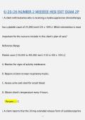 HESI Exit Exam 2 &vert; Comprehensive Questions & Answers &vert; HESI RN&sol;PN Exit Review &vert; STUDY GUIDE &vert; VERIFIED ANSWERS &vert; LATEST 2026