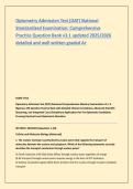 Optometry Admission Test &lpar;OAT&rpar; National &NewLine;Standardized Examination&colon; Comprehensive &NewLine;Practice Question Bank v3&period;1 updated 2025&sol;2026 &NewLine;detailed and well written graded A&plus; 