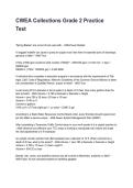 CWEA Collections Grade 2 Practice Test Questions and Correct Answers with Rationales &lpar;2026&sol;2027&rpar;&NewLine;