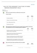 WGU D351 Functions of Human Resource Management Pre-Assessment &vert; Complete Questions & Correct Answers &vert; Updated Study Guide 2026&period;