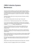 CWEA Collection Systems Maintenance Updated &lpar;2026&sol;2027&rpar; Questions with Detailed Verified Answers&NewLine;