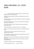  CWEA CSM GRADE 1 & 2 - STUDY GUIDE Updated &lpar;2026&sol;2027&rpar; Questions with Detailed Verified Answers&NewLine;