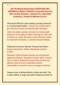VATI PN Mental Health Exam QUESTIONS AND &NewLine;ANSWERS ALREADY GRADED A&plus;&vert;&vert;Verified Exam&excl;&excl;&excl;&vert;&vert; &NewLine;100&percnt; Verified Solutions &vert; Updated Per Latest NGN &NewLine;Guidelines &vert; Graded A&plus;&vert;&vert;Newest Exam&excl;&excl;&excl;