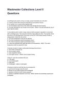 Wastewater Collections Level II Questions New 2026&sol;2027 Questions and Professionally Verified Answers