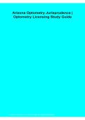 Arizona Optometry Jurisprudence Optometry Licensing Study Guide PDF 2026&sol;2027